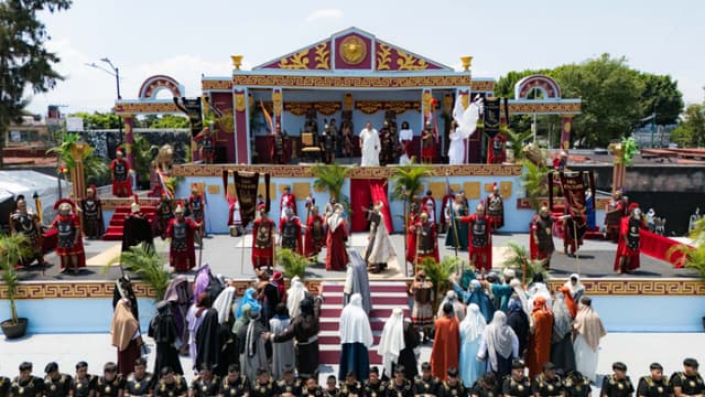 Viacrucis de Iztapalapa en su representación 183 y primera desde el reconocimiento de la Unesco