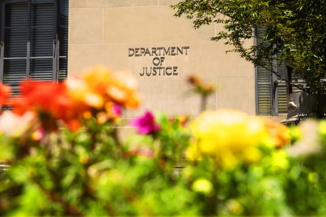 El Departamento de Justicia el 14 de junio de 2018 en Washington, D.C. (Alex Wroblewski/Getty Images)