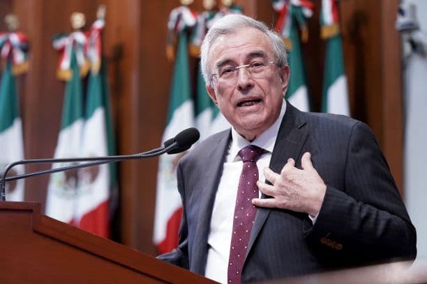 Fotografía de archivo que muestra al gobernador de Sinaloa, Rubén Rocha Moya. (EFE/ Juan Carlos Cruz)