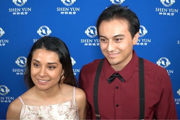 Silvia Guadalupe Juárez Hurtado y Oliver Arturo Ledezma Fuentes, ambos artistas circenses, asistieron a ver Shen Yun el 28 de abril en el Teatro Metropolitano de Querétaro, México. (NTD)