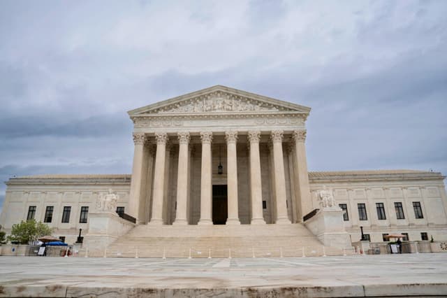 La Corte Suprema en Washington, el 28 de abril de 2026. (Madalina Kilroy/The Epoch Times).