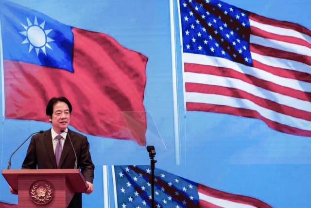 El presidente taiwanés, Lai Ching-te, habla en una conferencia de prensa sobre la última ronda de conversaciones económicas con Estados Unidos, en Taipei, Taiwán, el 3 de febrero de 2026. (Ann Wang/Reuters)