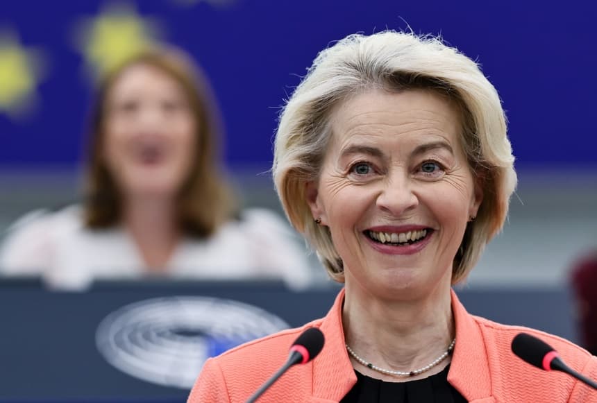 Fotografía de la presidenta de la Comisión Europea, Ursula von der Leyen. (EFE/EPA/RONALD WITTEK)