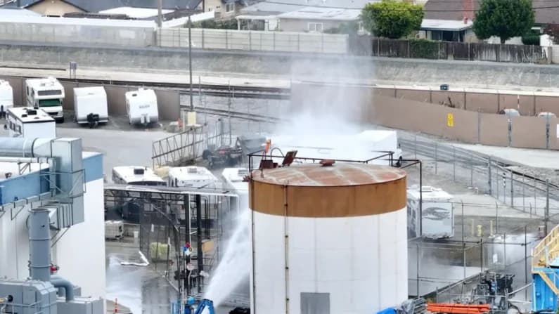Riesgo de colapso en tanque químico preocupa a autoridades en California
