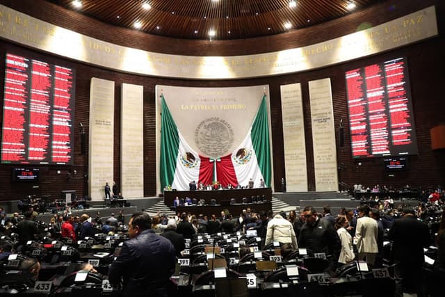 Vista general del recinto de la Cámara de Diputados en la Ciudad de México, México. Imagen de archivo. (EFE/ Madla Hartz)