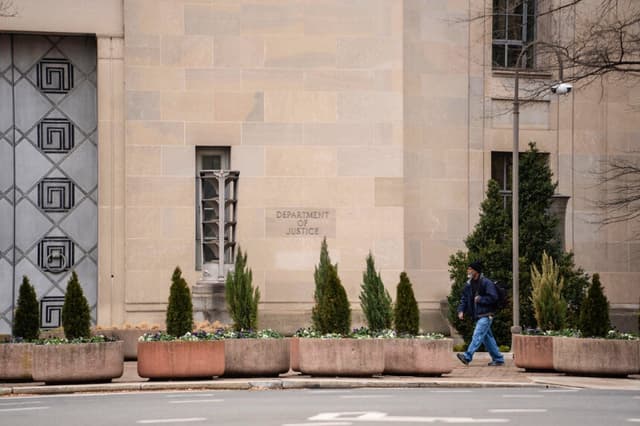 El Departamento de Justicia de Estados Unidos en Washington, el 6 de enero de 2026. (Madalina Kilroy/The Epoch Times).