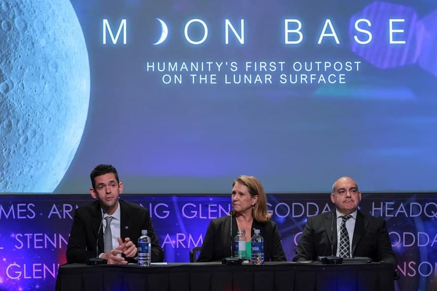 La NASA da a conocer detalles de la primera fase de sus planes para la base lunar