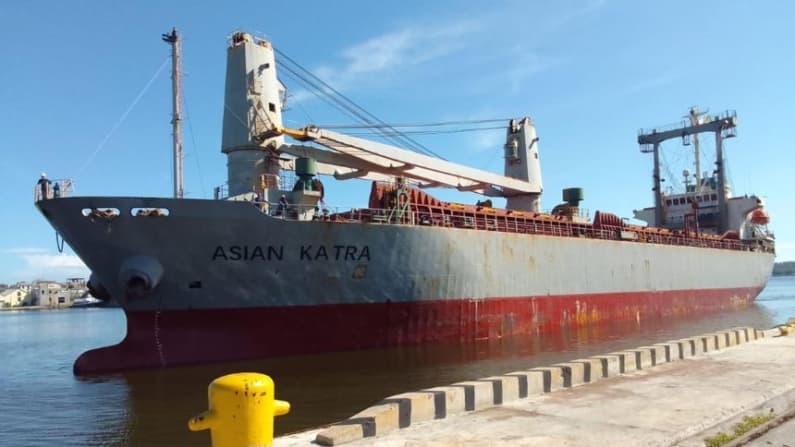 Cuba recibe buque con 1700 toneladas de alimentos procedentes de México y Belice