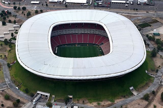 Esta vista aérea muestra el progreso de la construcción del Estadio Guadalajara y las futuras instalaciones de la FIFA, que albergarán cuatro partidos de la Copa Mundial de la FIFA 2026, en Zapopan, Jalisco, México, el 3 de junio de 2026. (ULISES RUIZ / AFP vía Getty Images)