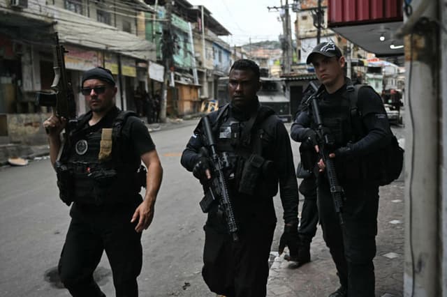 Imagen ilustrativa: Policía de Brasil en labores de seguridad (MAURO PIMENTEL/AFP via Getty Images)
