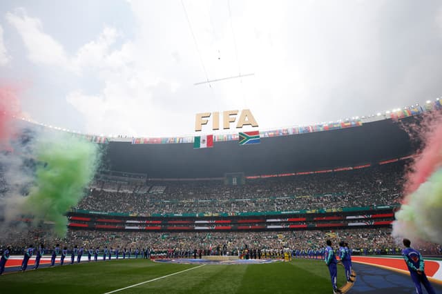 GR4244. CIUDAD DE MÉXICO (MÉXICO), 11/06/2026.- Fotografía de la inauguración del Mundial de la FIFA 2026 este jueves, en el estadio Azteca en la Ciudad de México (México). EFE/ Sashenka Gutiérrez