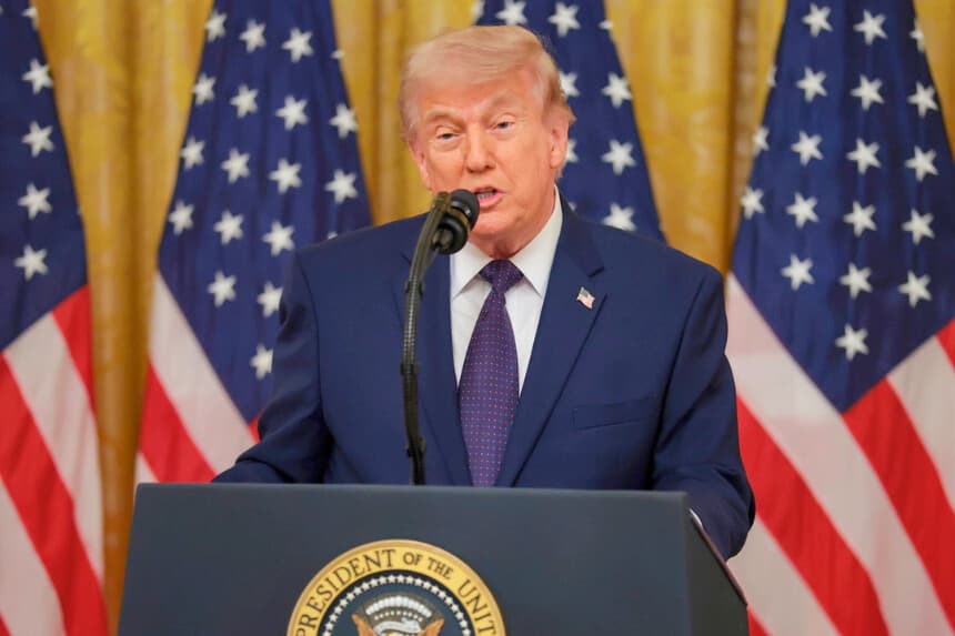 El presidente Donald Trump en Washington, el 22 de mayo de 2026. (Anna Moneymaker/Getty Images).