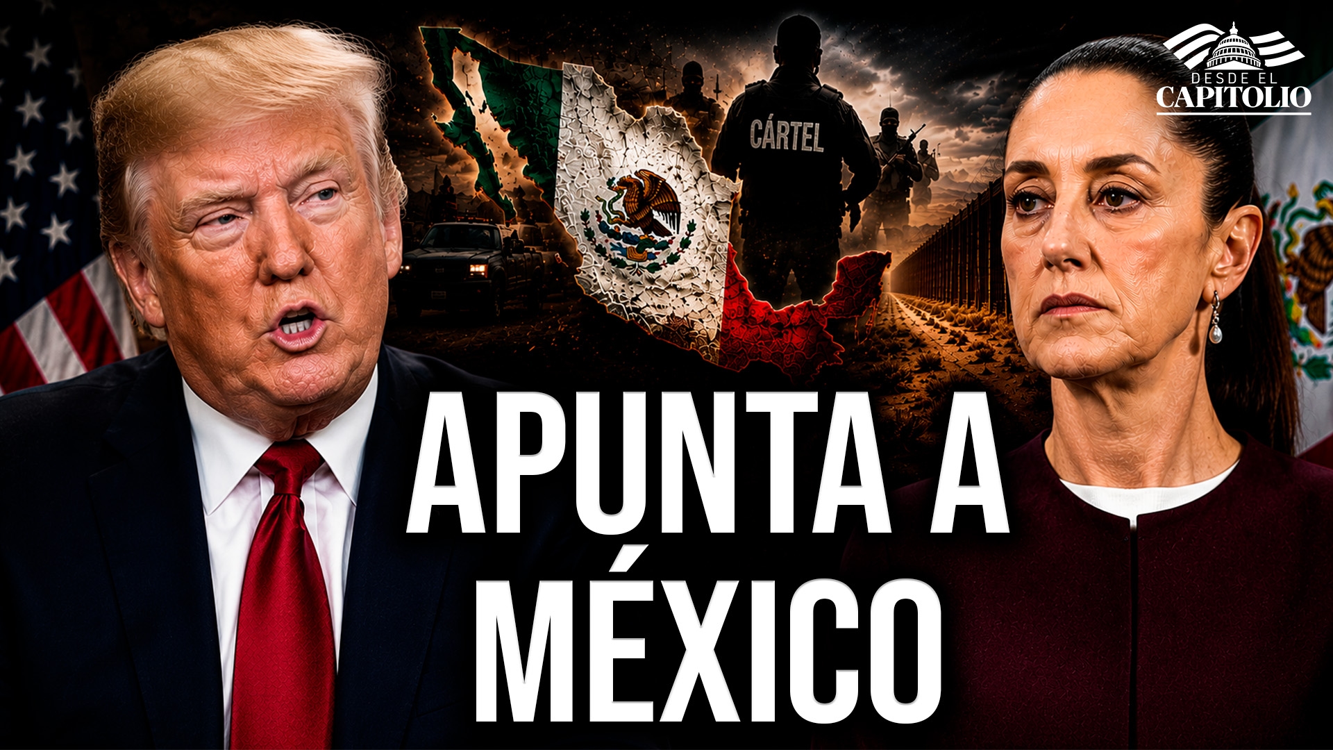 Imagen de Trump dice que México perdió el control y su gobierno se enfocará en atacar por tierra