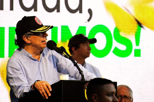 El presidente de Colombia, Gustavo Petro, el 17 de junio de 2026. (Foto de JAIME SALDARRIAGA / AFP vía Getty Images)