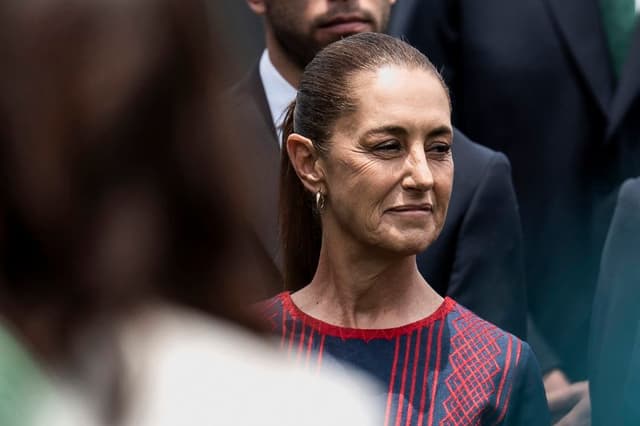 La presidenta de México Claudia Sheinbaum. (Cristopher Rogel Blanquet/Getty Images)