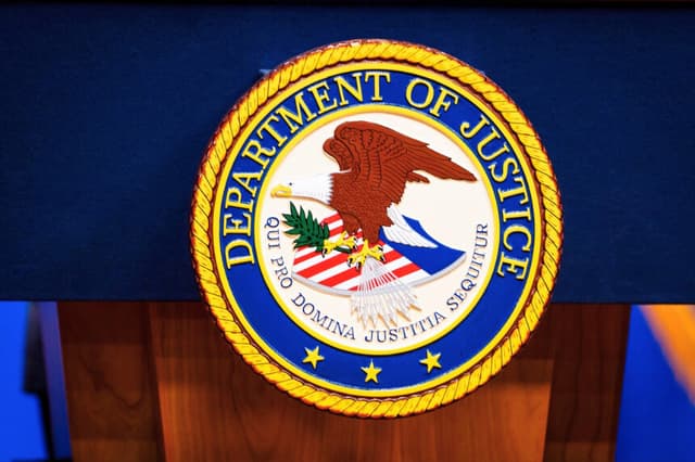 El Departamento de Justicia de EE. UU. en Washington, el 27 de abril de 2026. (Madalina Kilroy/The Epoch Times).