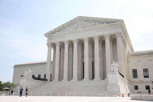 La Corte Suprema de Estados Unidos, el 11 de junio de 2026 en Washington, DC. (Kevin Dietsch/Getty Images)