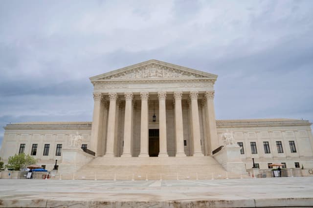 La Corte Suprema en Washington, 28 de abril de 2026. (Madalina Kilroy/The Epoch Times).