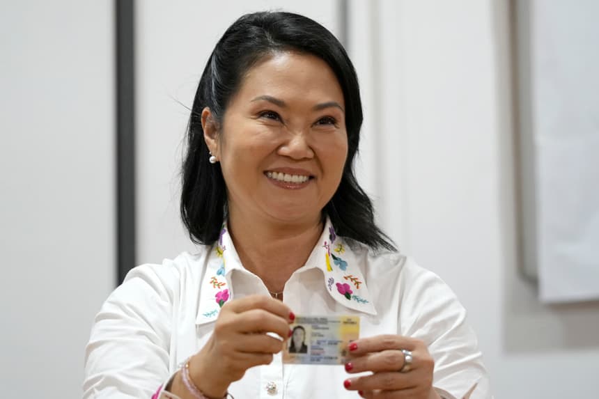 Fotografía de archivo del 7 de junio de 2026 de Keiko Fujimori en Lima, Perú. (EFE/ John Reyes /ARCHIVO)