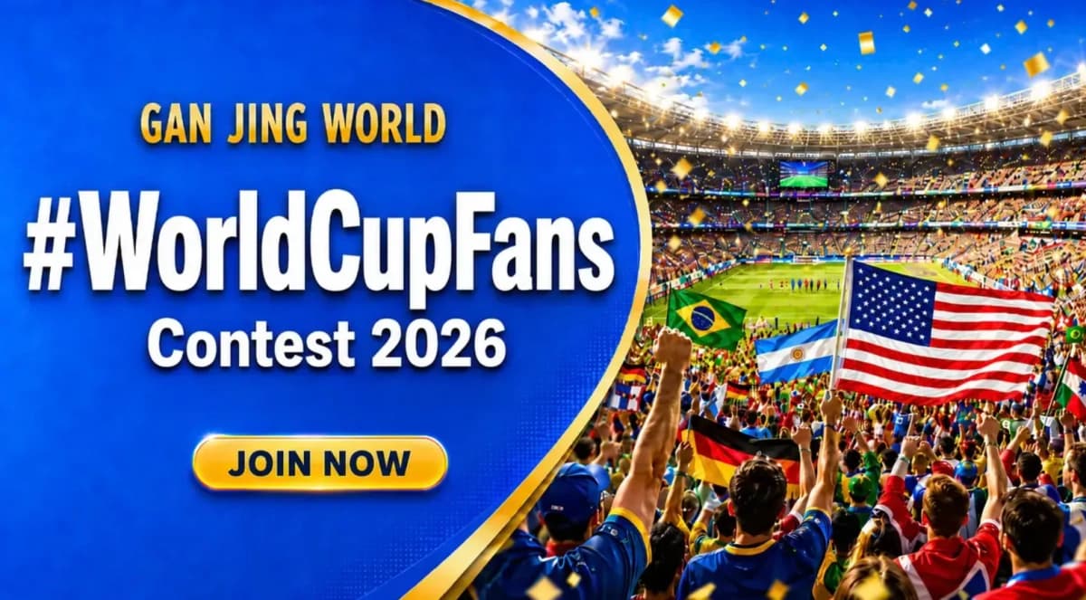 Gan Jing World lanza el 5 de junio de 2026 el concurso #WorldCupFans con premios a nivel mundial. (Gan Jing World)