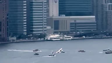 Hidroavión realiza un brusco aterrizaje en el East River de Nueva York, se reportan lesiones leves