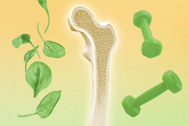 Logre huesos más fuertes a través de nutrientes y 6 ejercicios. (Ilustración de The Epoch Times, Shutterstock).