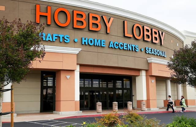 Clientes ingresan a una tienda Hobby Lobby en Antioch, California, el 25 de marzo de 2014. (Justin Sullivan/Getty Images)