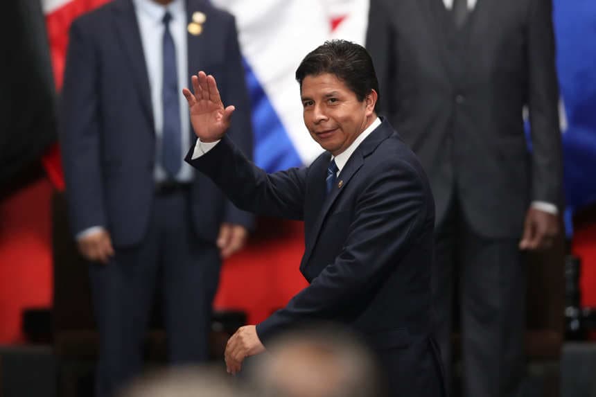 Fotografía de archivo del expresidente peruano, Pedro Castillo (2021-2022). (EFE/Paolo Aguilar)