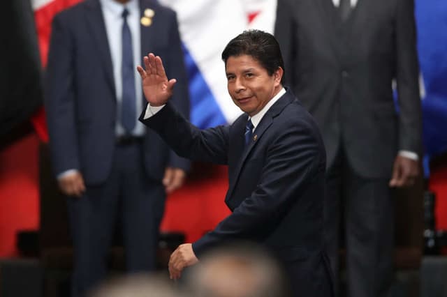 Fotografía de archivo del expresidente peruano, Pedro Castillo (2021-2022). (EFE/Paolo Aguilar)