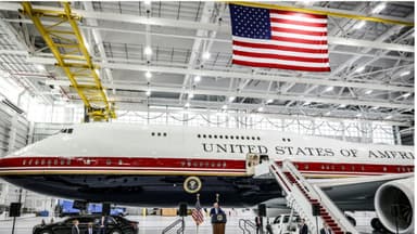 Trump dice que el Air Force One donado por Catar pronto recibirá más mejoras