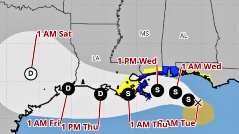 Tormenta tropical Bertha se intensifica y activa alertas en la costa del Golfo