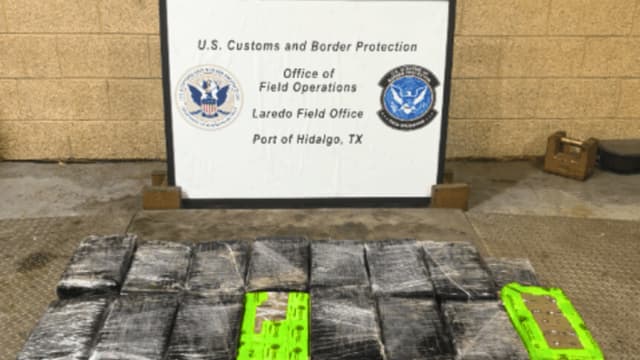 Agentes fronterizos interceptan más de 200 libras de cocaína en la frontera Tamaulipas con Texas