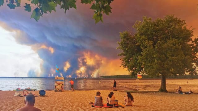 Francia evacúa a casi 4000 personas cerca de Burdeos mientras ola de calor agrava un megaincendio
