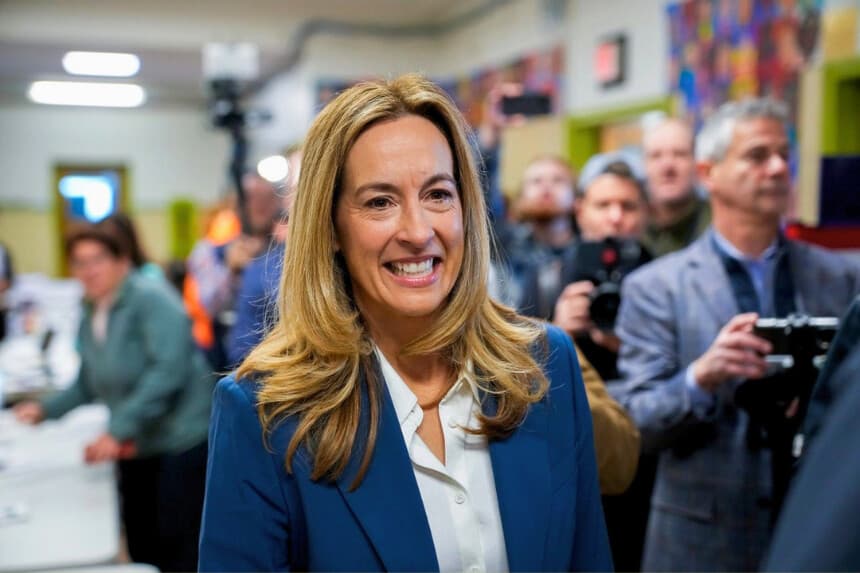 En esta foto de archivo aparece la gobernadora de Nueva Jersey, Mikie Sherrill. (Eduardo Muñoz Álvarez/Getty Images).