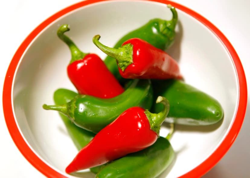 Chiles jalapeños en Encinitas, California, el 22 de julio de 2008. (Mike Blake/Reuters)