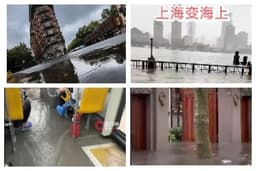 Shanghái sufre las lluvias más intensas en 150 años mientras el tifón Dolphin azota el este de China