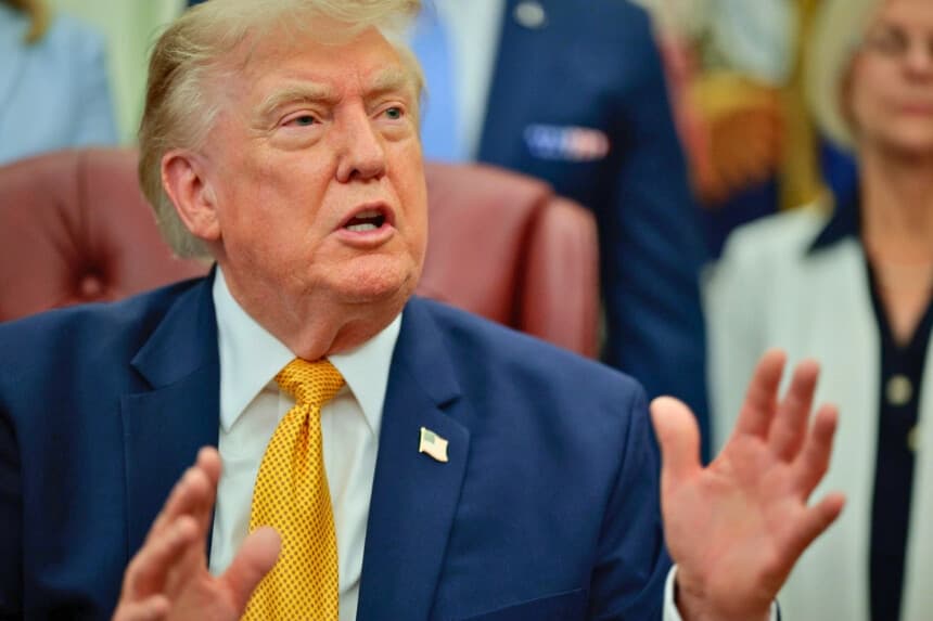 El presidente Donald Trump en Washington, el 3 de agosto de 2026. (Chip Somodevilla/Getty Images).