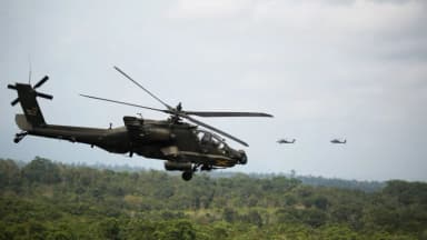 Dos muertos en accidente de helicóptero militar en Texas