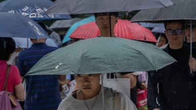 Restos del tifón Dolphin desatan lluvias torrenciales en el norte de China