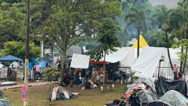 Las lluvias golpean a Pereira y dificultan la atención de los afectados por el terremoto