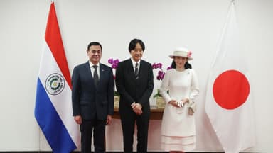 Los príncipes herederos de Japón llegan a Paraguay por los 90 años de migración nipona