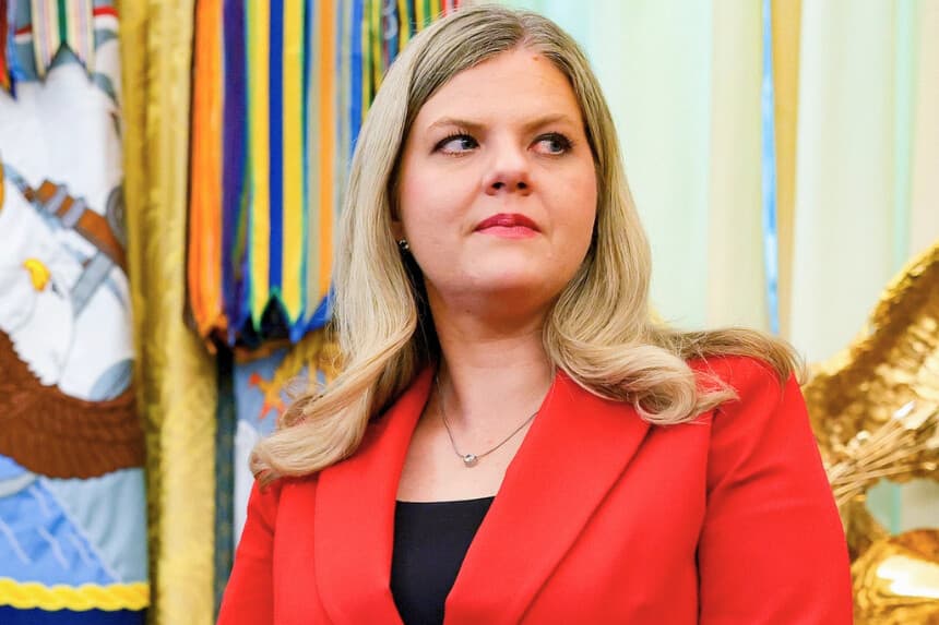 La subasesora del presidente para Política Interna, la Dra. Heidi Overton, en el Despacho Oval en Washington, el 10 de agosto de 2026. (Anna Moneymaker/Getty Images).