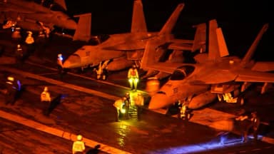 Un nuevo portaaviones llega a Medio Oriente, relevando a Lincoln