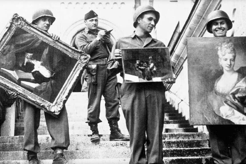 Los Monuments Men recuperaron arte de mansiones y castillos ocupados por los nazis. (Dominio público).