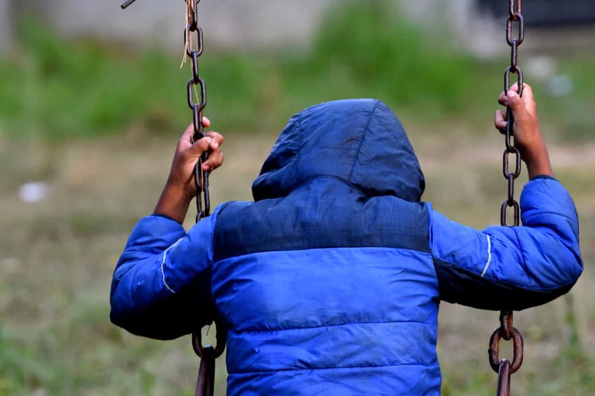 Imagen ilustrativa de un niño en el estado de Veracruz, México, el 17 de noviembre de 2021. (CLAUDIO CRUZ/AFP vía Getty Images)