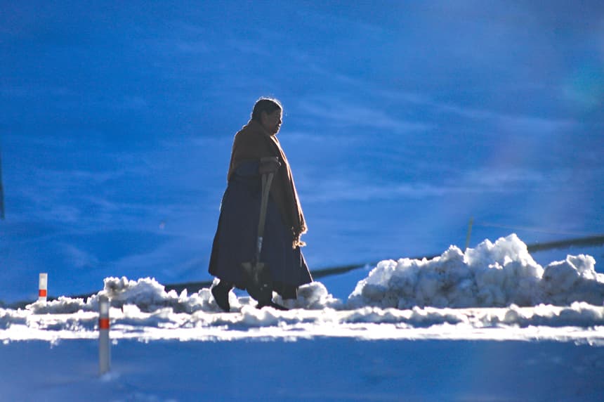 82,728 familias sufren los efectos de las nevadas que azotan 6 departamentos de Bolivia