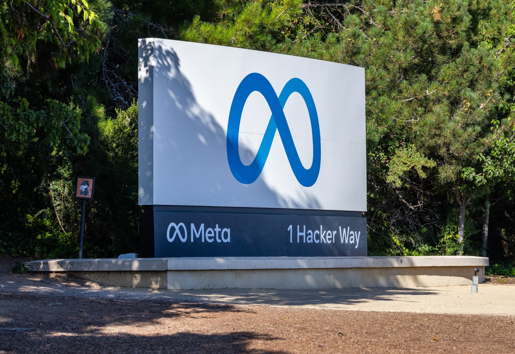 Oficinas de Meta en Menlo Park, California, el 31 de julio de 2025. (John Fredricks/The Epoch Times)
