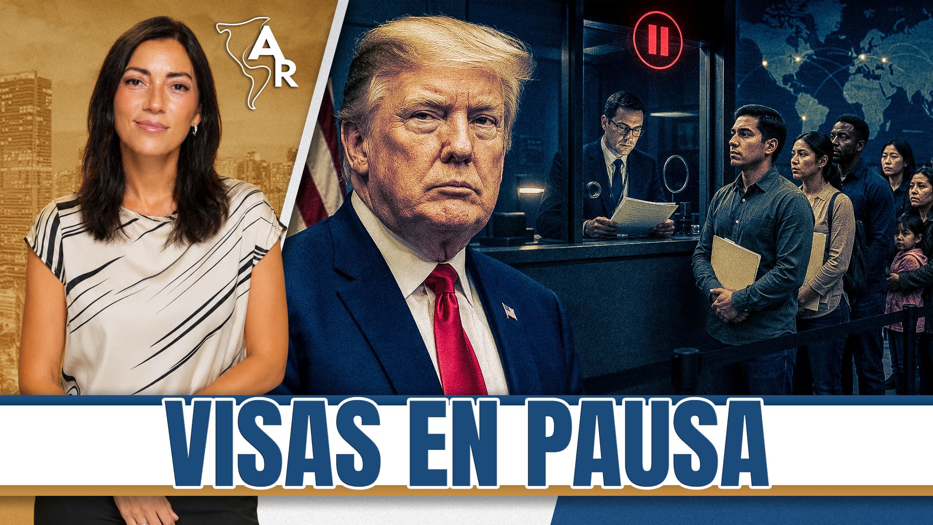 Trump pausa citas de visas en todo el mundo: ¿Qué está pasando?