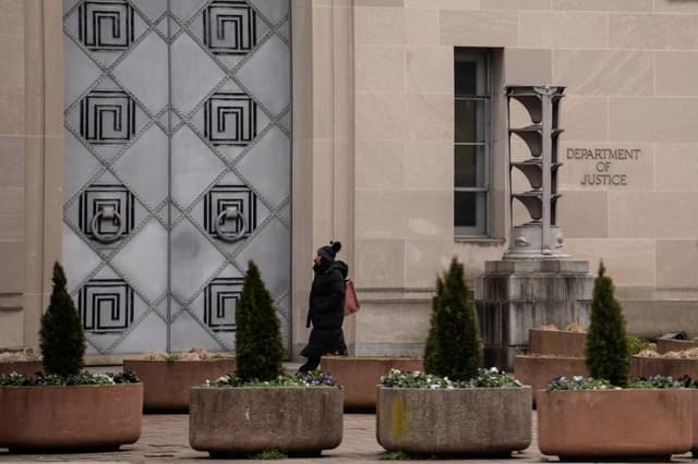 El Departamento de Justicia de Estados Unidos en Washington, el 6 de enero de 2026. (Madalina Kilroy/The Epoch Times)