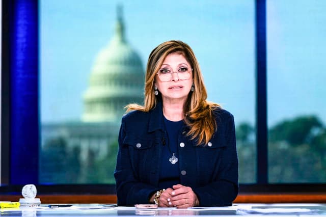 Maria Bartiromo, presentadora del programa "Mornings with Maria" de FOX Business Network, habla durante una entrevista en Washington, el 9 de junio de 2026. (Foto AP/José Luis Magana, archivo).